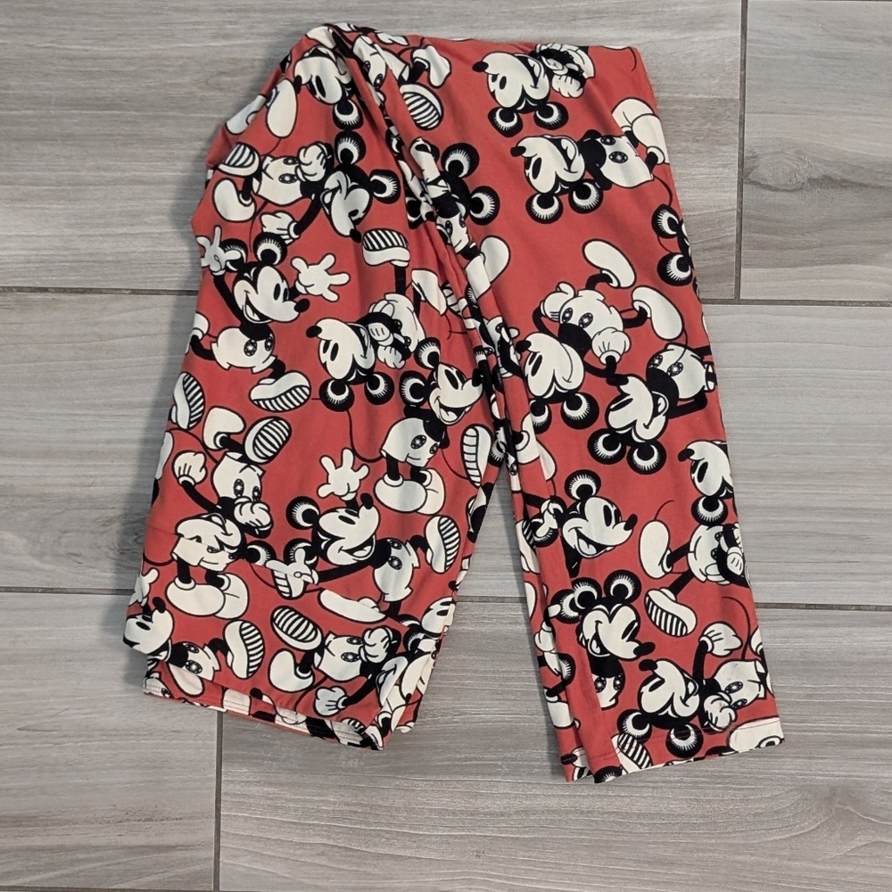 Lularoe Mickey Soft Tall And Curvy Leggings